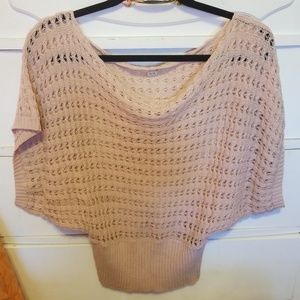 Millenial Pink Crocheted Blouse